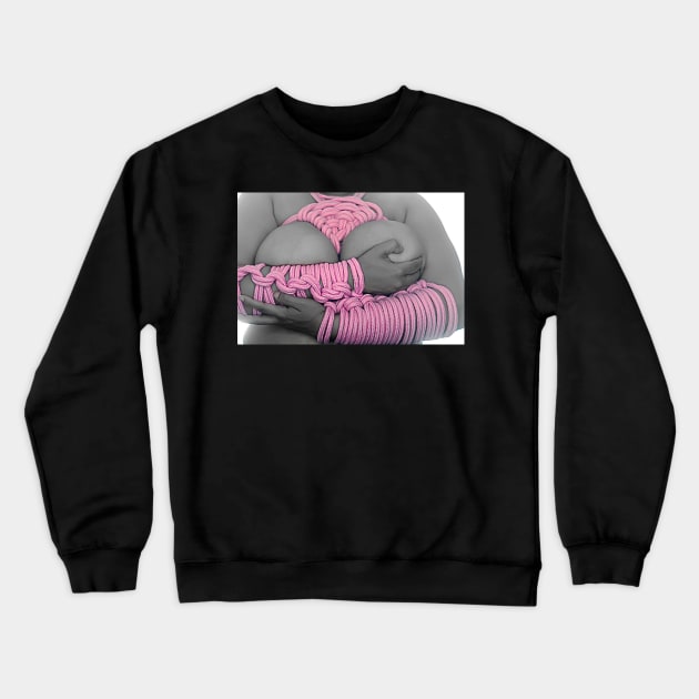 Pink Bountiful Embrace Crewneck Sweatshirt by solomonabrams